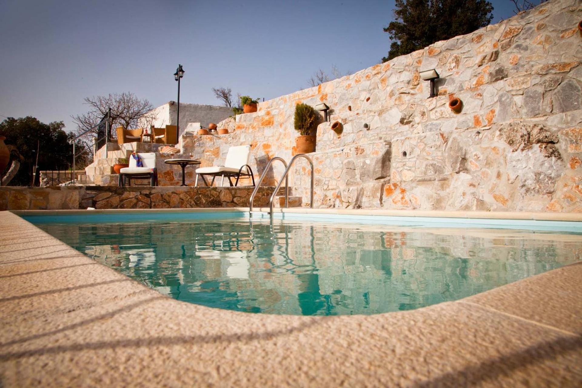 Stone Built Villa Galatia, Poolside & Perfect View Kares Ngoại thất bức ảnh